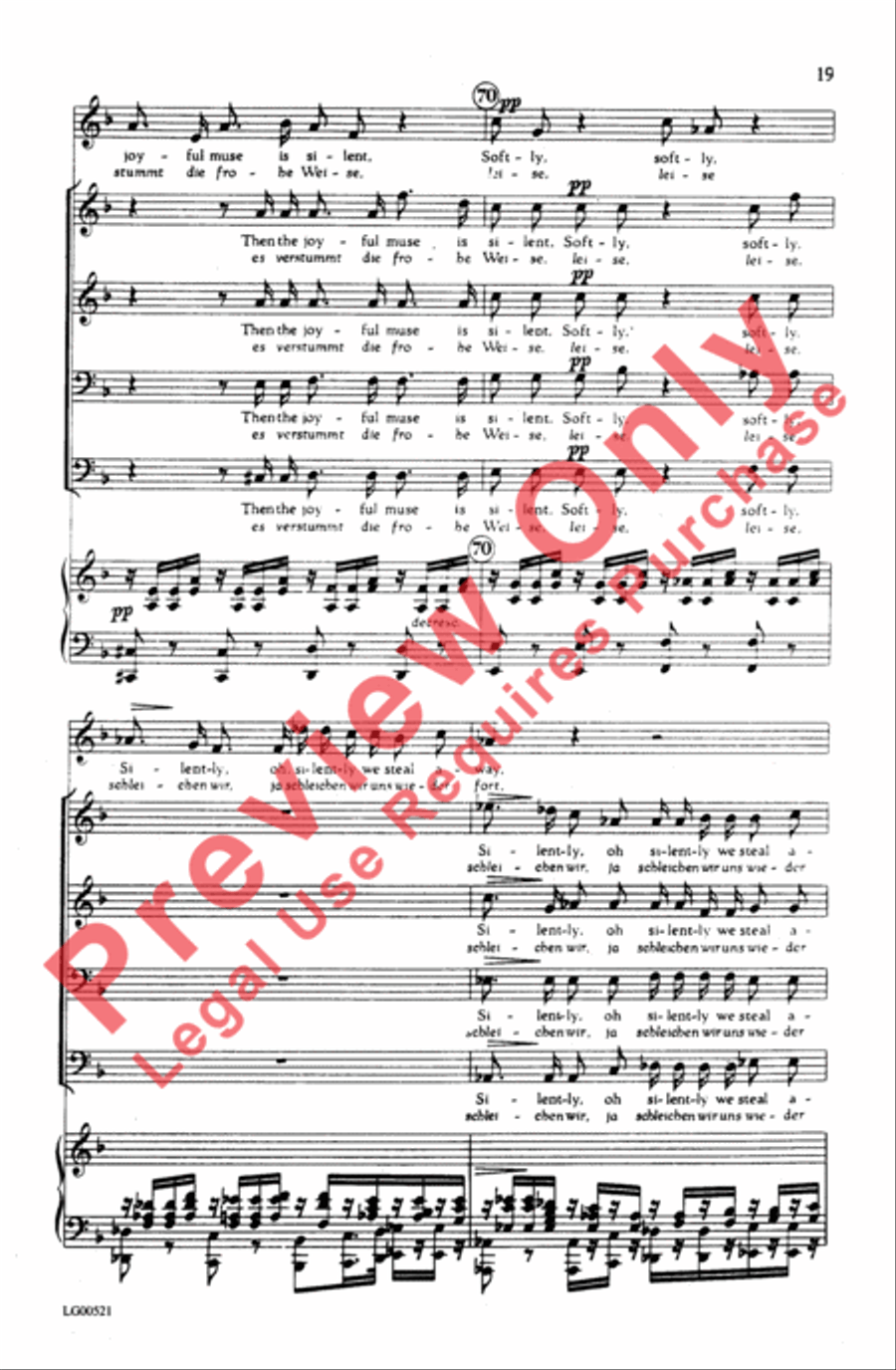 Ständchen Men's Choir scores gallery preview page 19