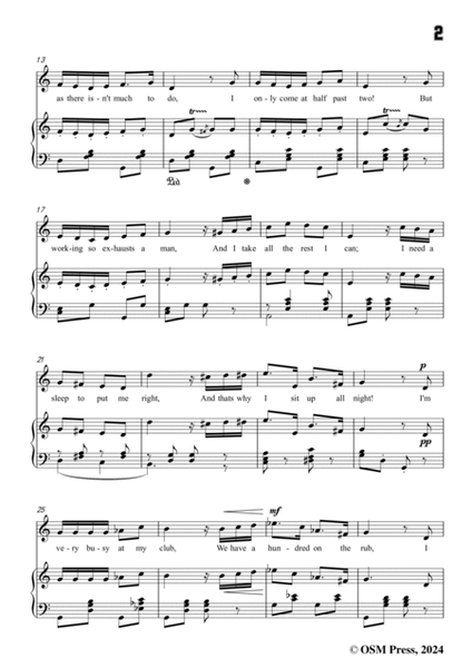 Lehár-Maxim's song(Act I),in C Major