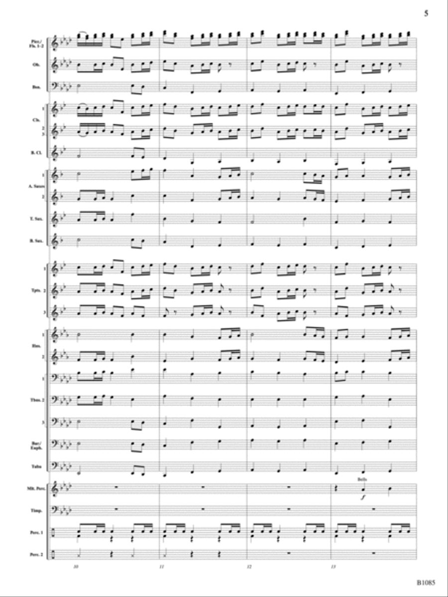 A Purcell Cortege: Score A Purcell Cortege: Score Concert Band scores gallery preview page 5