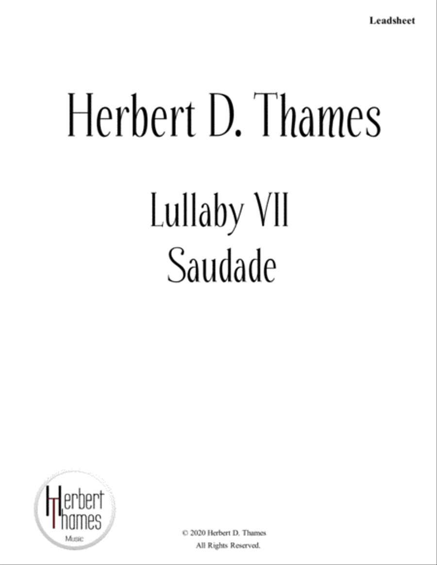 Lullaby VII (Saudade) Small Ensemble scores gallery preview page 1
