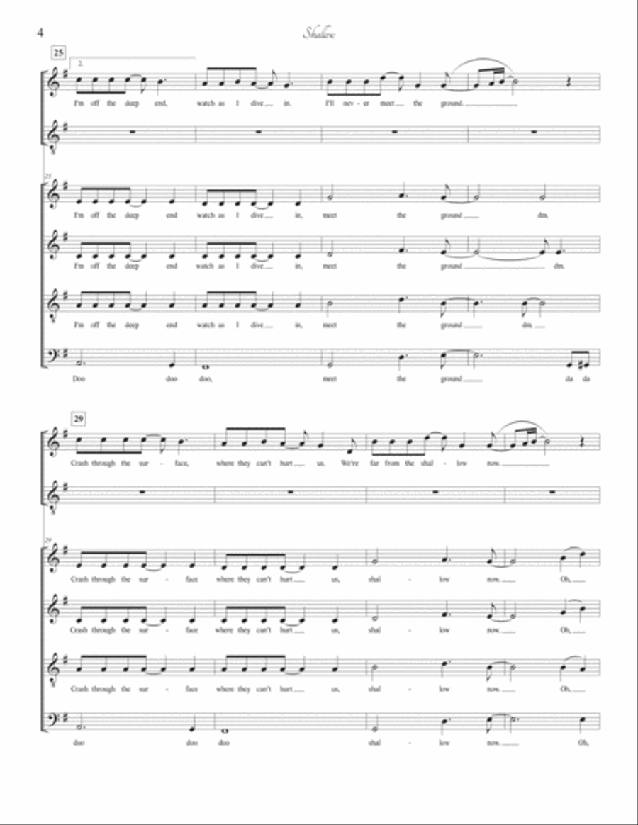 Shallow 4-Part scores gallery preview page 4