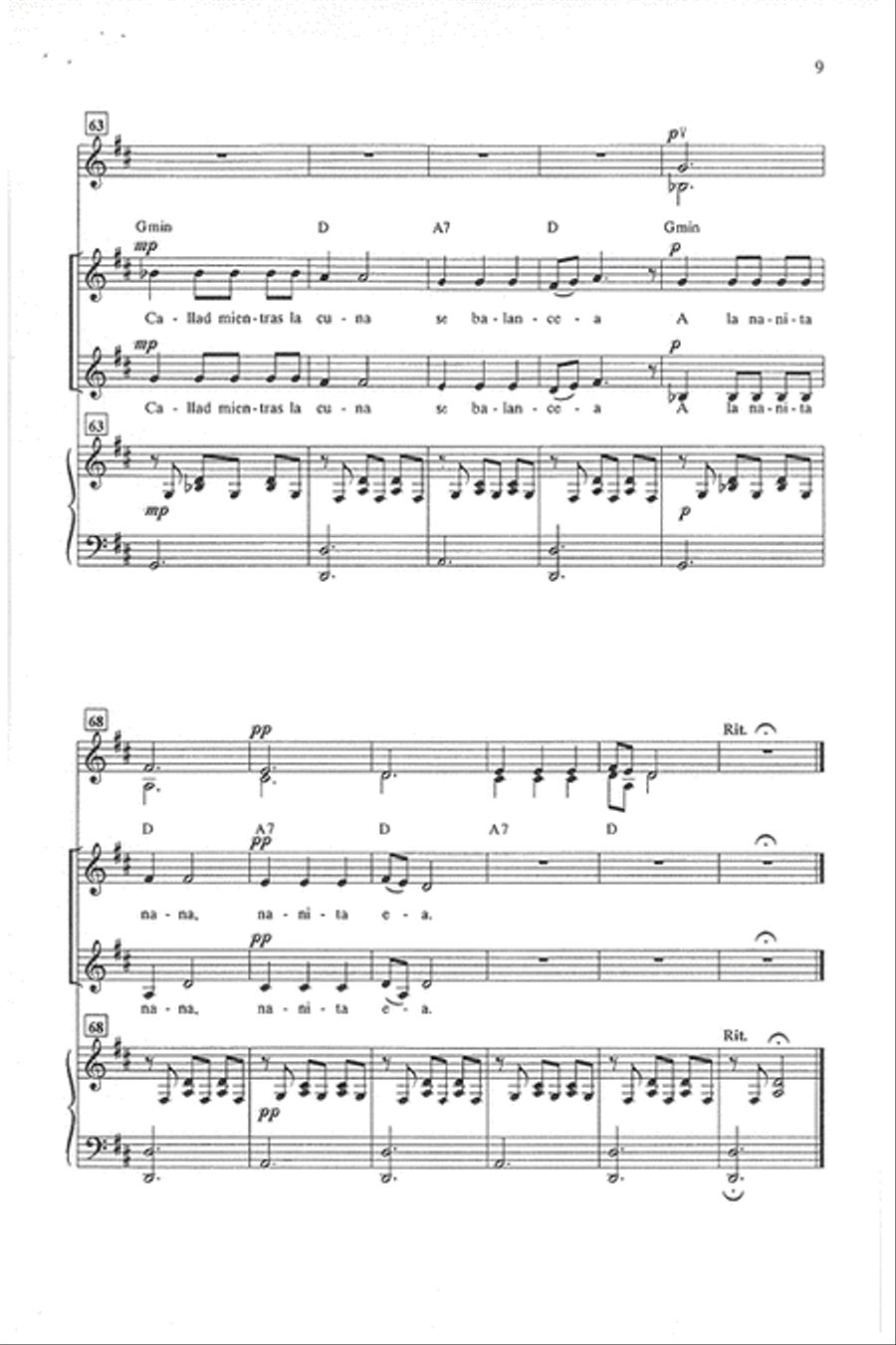 A La Nanita Nana - Two-part 2-Part scores gallery preview page 8