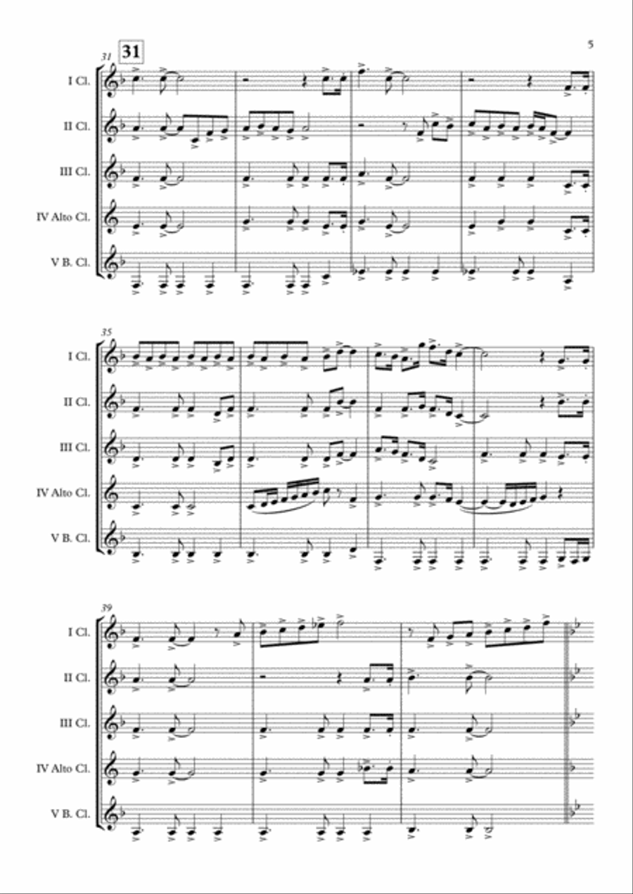 Barcelona Barcelona Clarinet Choir scores gallery preview page 6