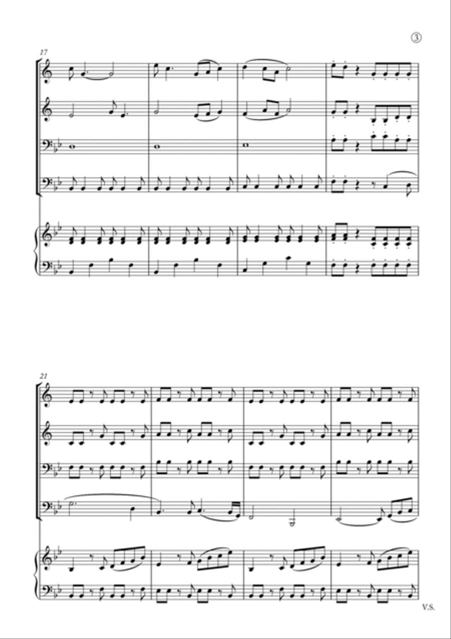 My Girl Brass Quartet scores gallery preview page 3