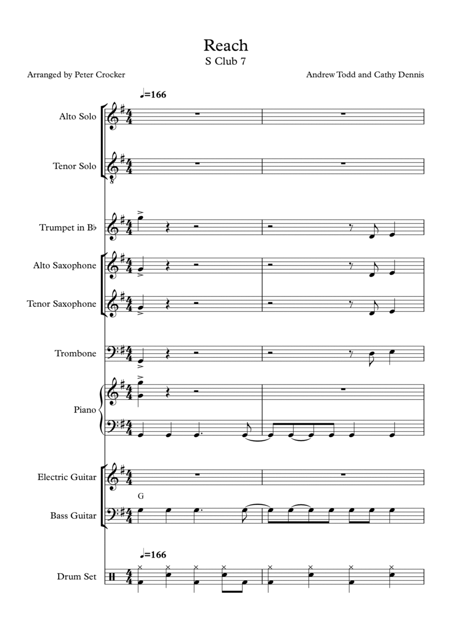 Reach Jazz Ensemble scores gallery preview page 1