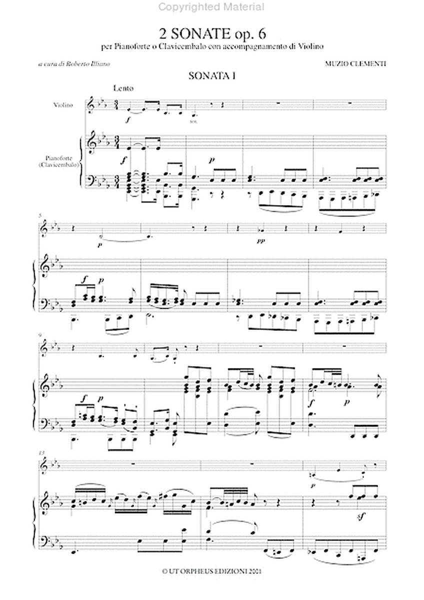 2 Sonatas Op. 6 for Piano (Harpsichord) and Violin