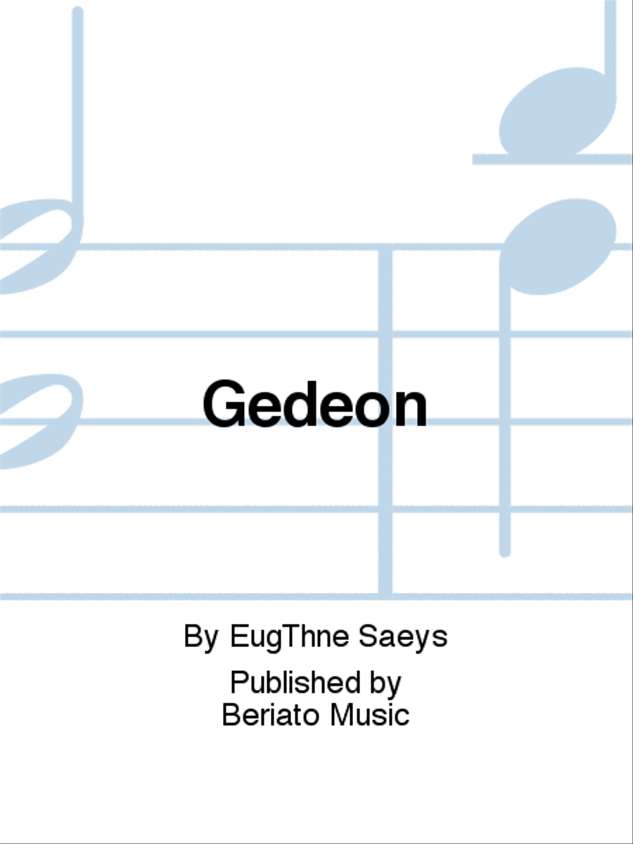 Gédéon Piano Solo scores gallery preview page 1