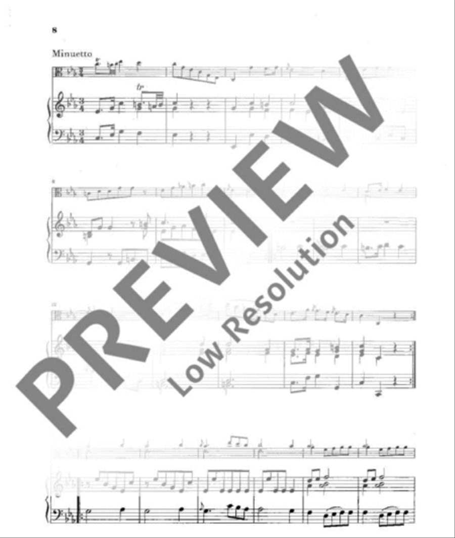Sonata C Minor Viola scores gallery preview page 9