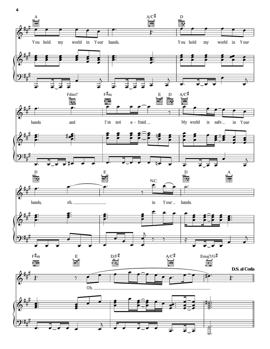 You Hold My World Acoustic Guitar scores gallery preview page 4