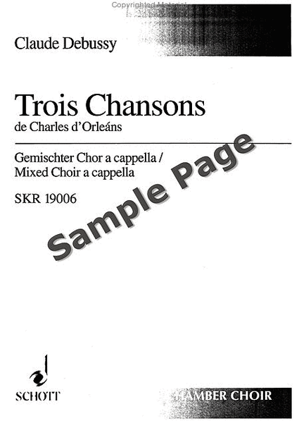 3 Songs of Charles d'Orleans