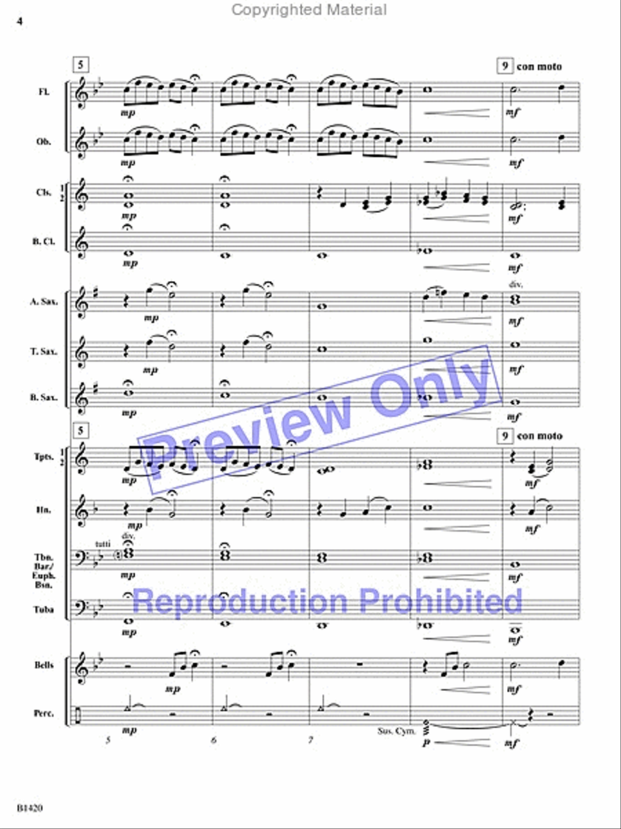 Through the Mist Through the Mist Concert Band scores gallery preview page 3