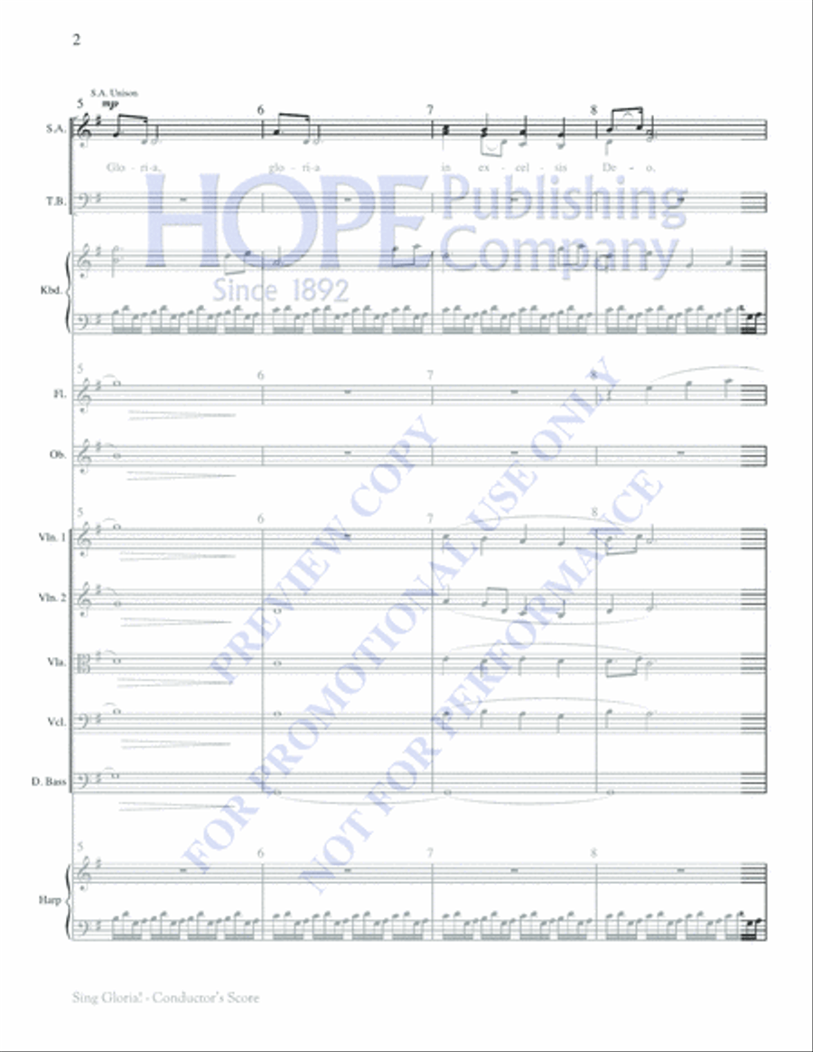 Sing Gloria! Flute scores gallery preview page 3