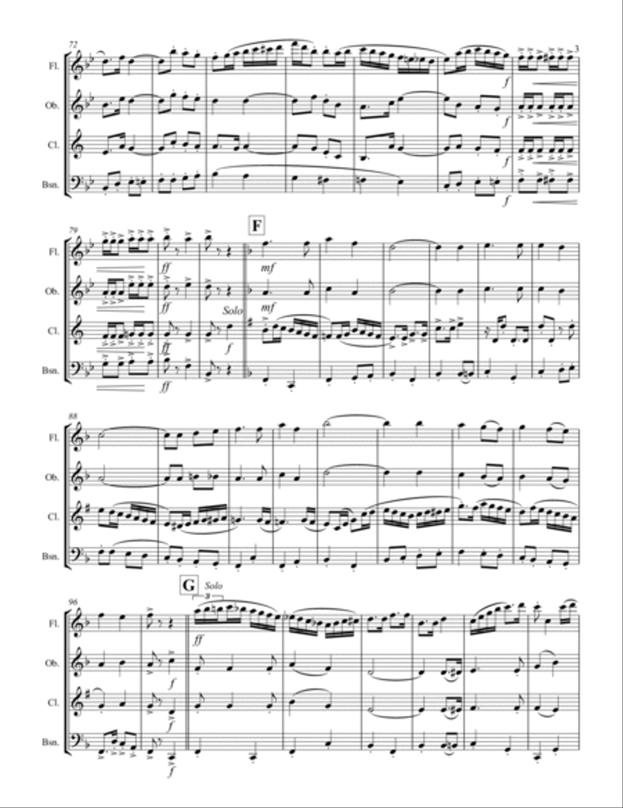 In Heaven There Is No Beer Woodwind Quartet scores gallery preview page 4