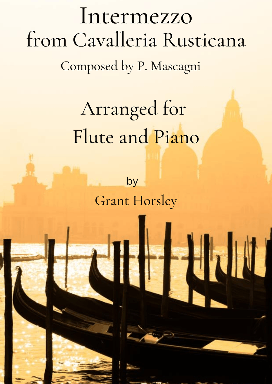 Intermezzo from Cavalleria Rusticana- Flute and Piano Flute Solo scores gallery preview page 1