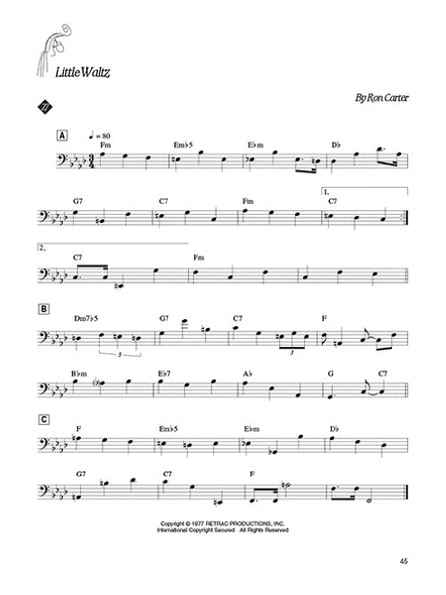 Ron Carter – Building Jazz Bass Lines Collection / Songbook scores gallery preview page 5