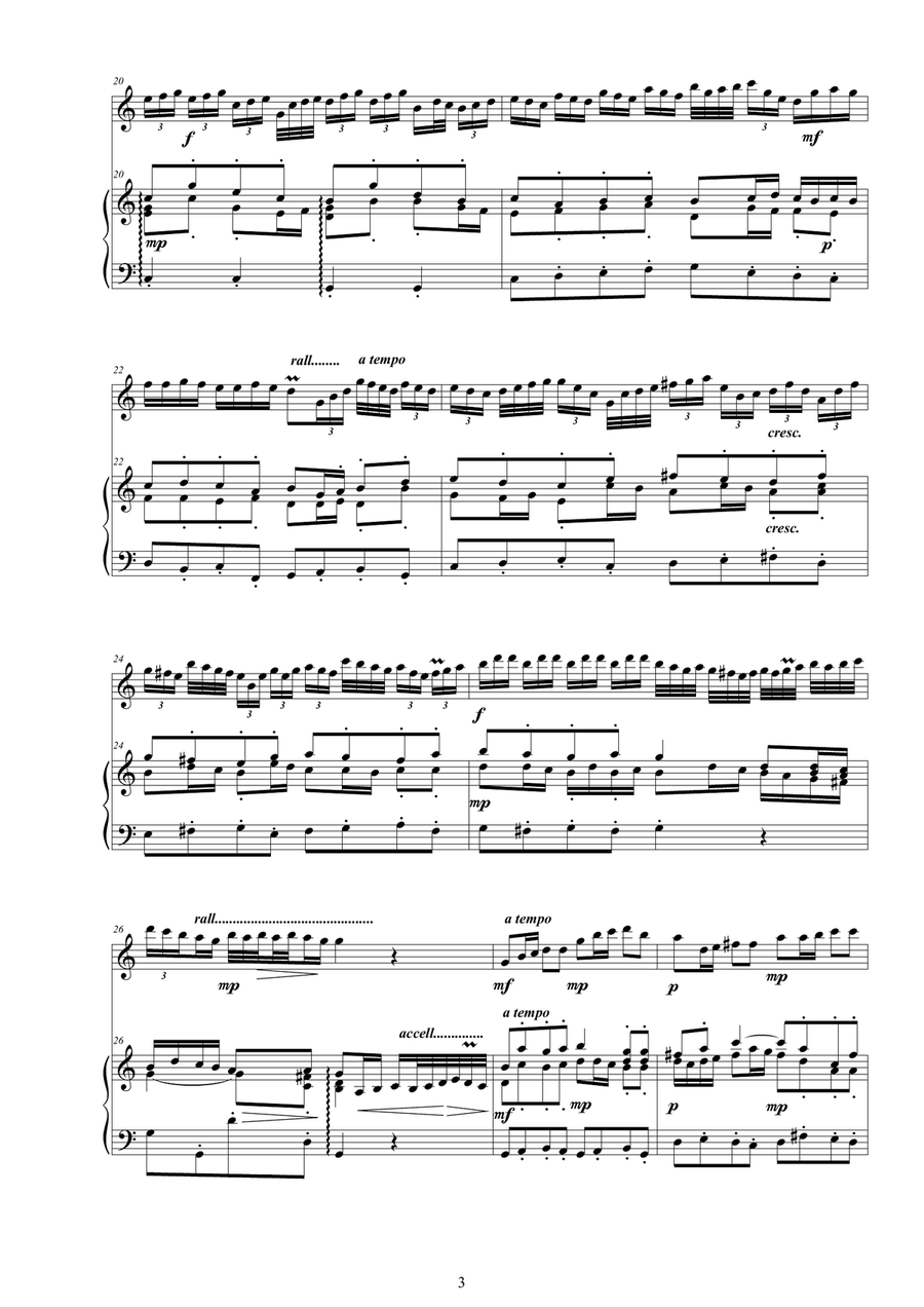 Vivaldi - Sonata in C major RV 82 for Guitar and Cembalo or Piano Classical Guitar scores gallery preview page 3