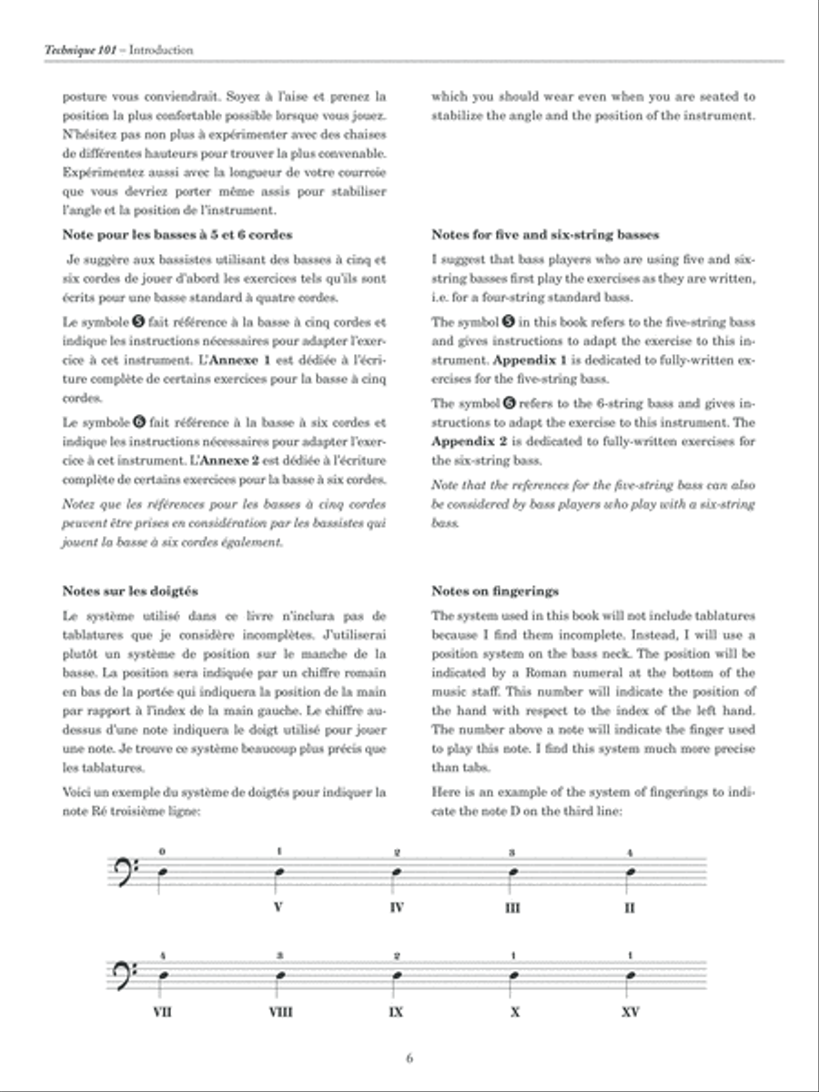 Technique 101, méthode de basse Collection / Songbook scores gallery preview page 6