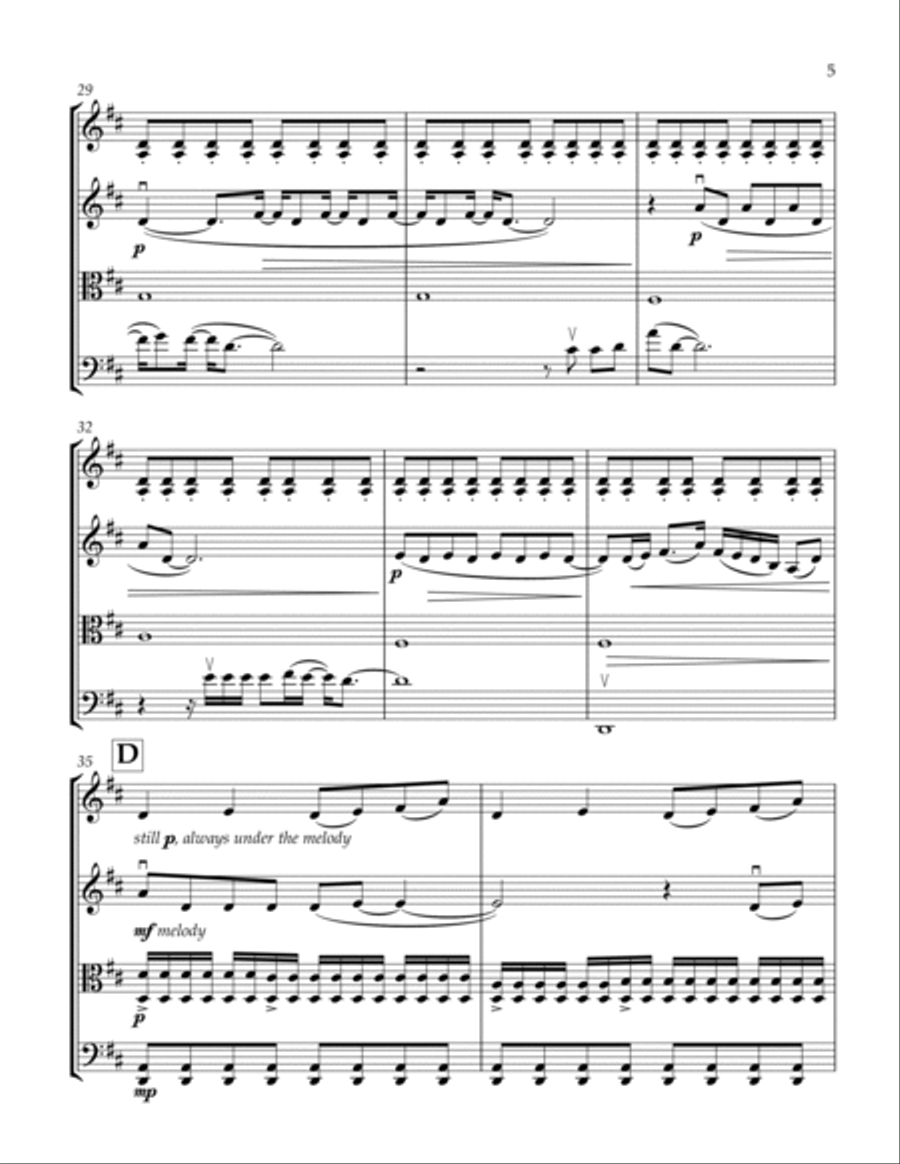 Xo Xo String Quartet scores gallery preview page 6