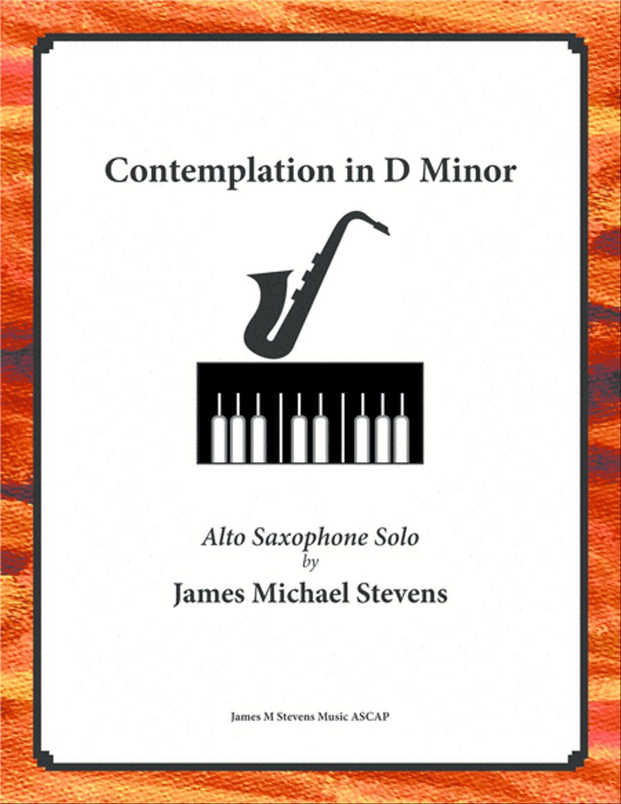 Contemplation in D Minor - Alto Sax & Piano Alto Saxophone scores gallery preview page 1