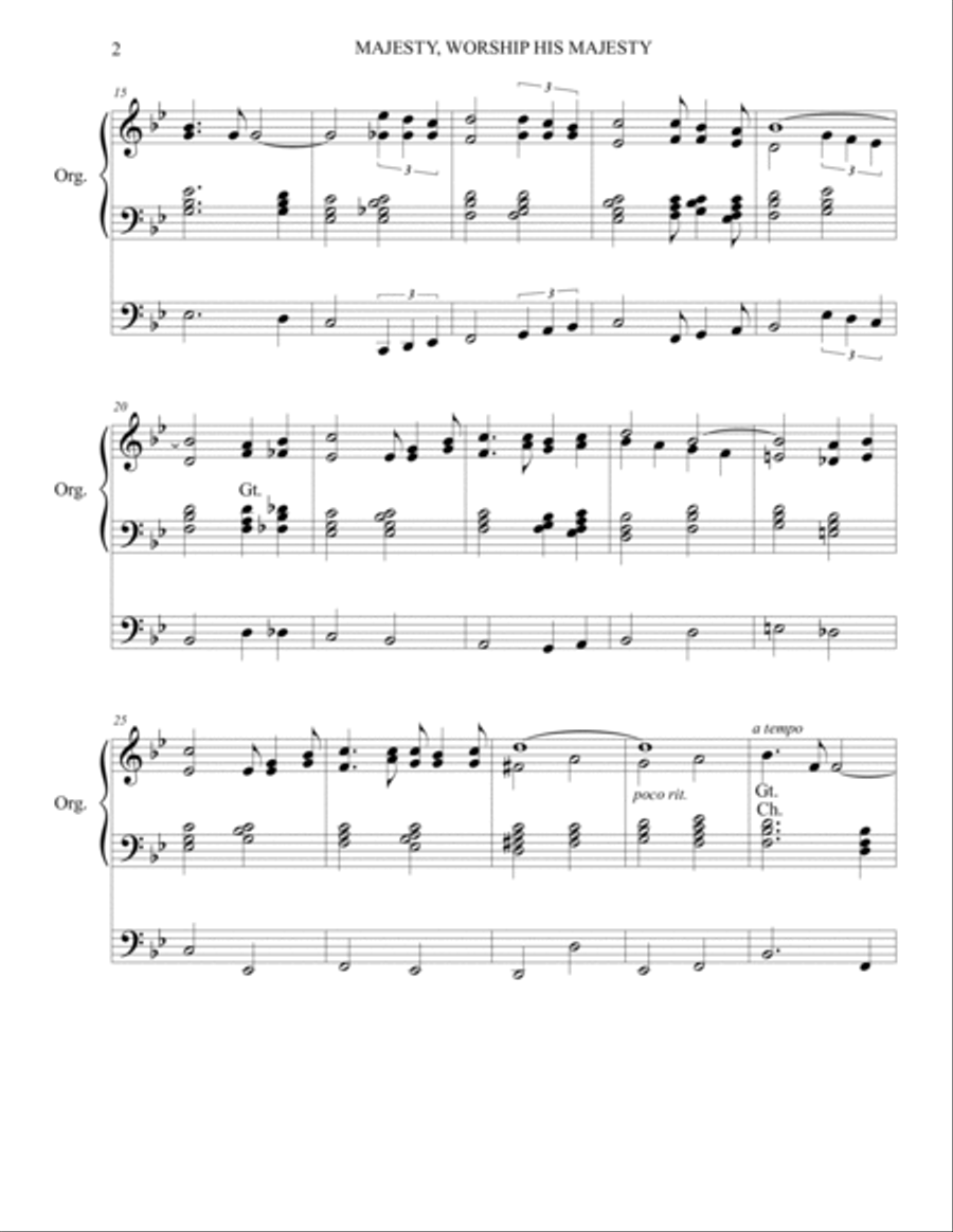 Majesty Organ Solo scores gallery preview page 2