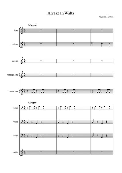 Arrakean Waltz - Score Only Full Orchestra - Digital Sheet Music