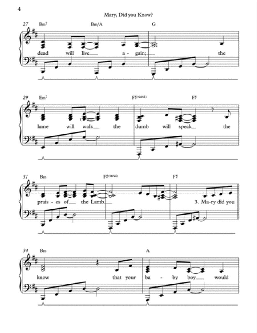 Mary, Did You Know? Vocal Duet scores gallery preview page 4