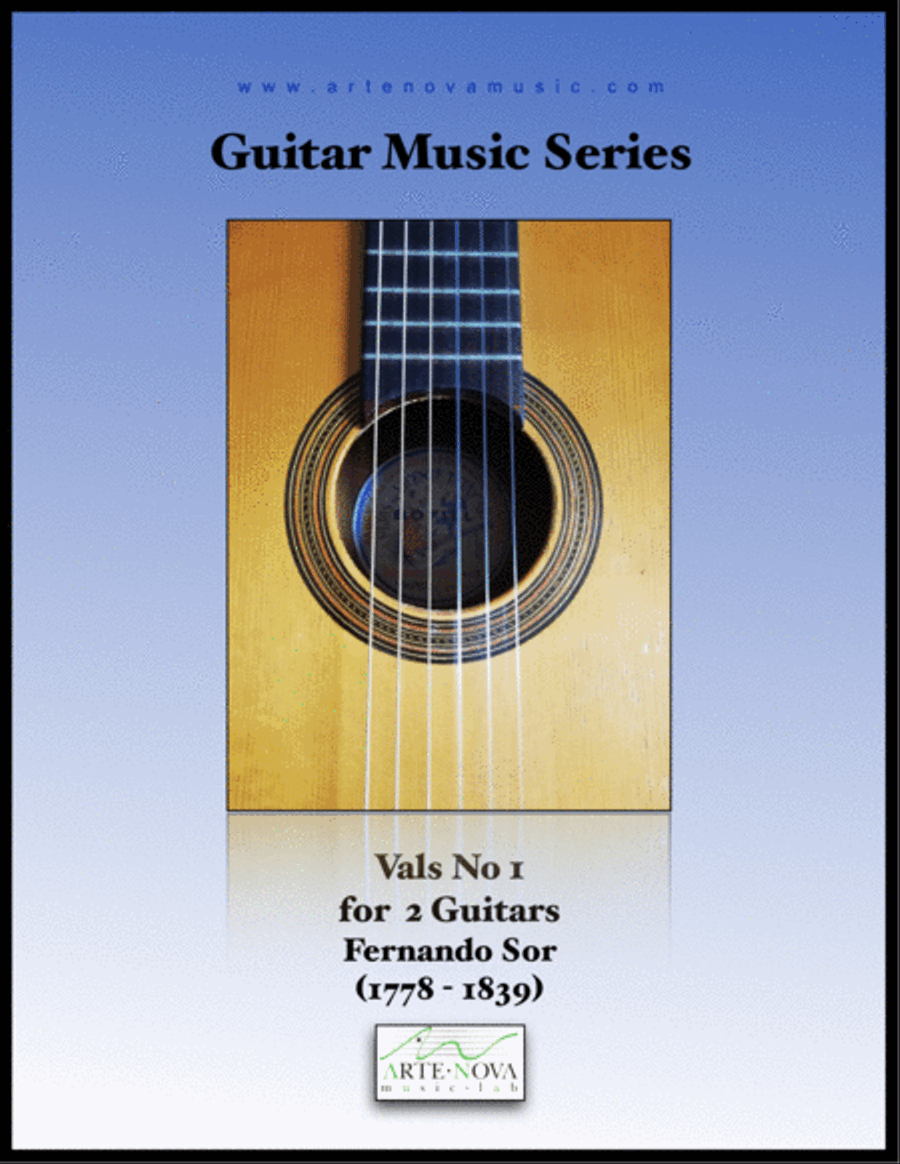 Vals No 1 for 2 Guitars Acoustic Guitar scores gallery preview page 1
