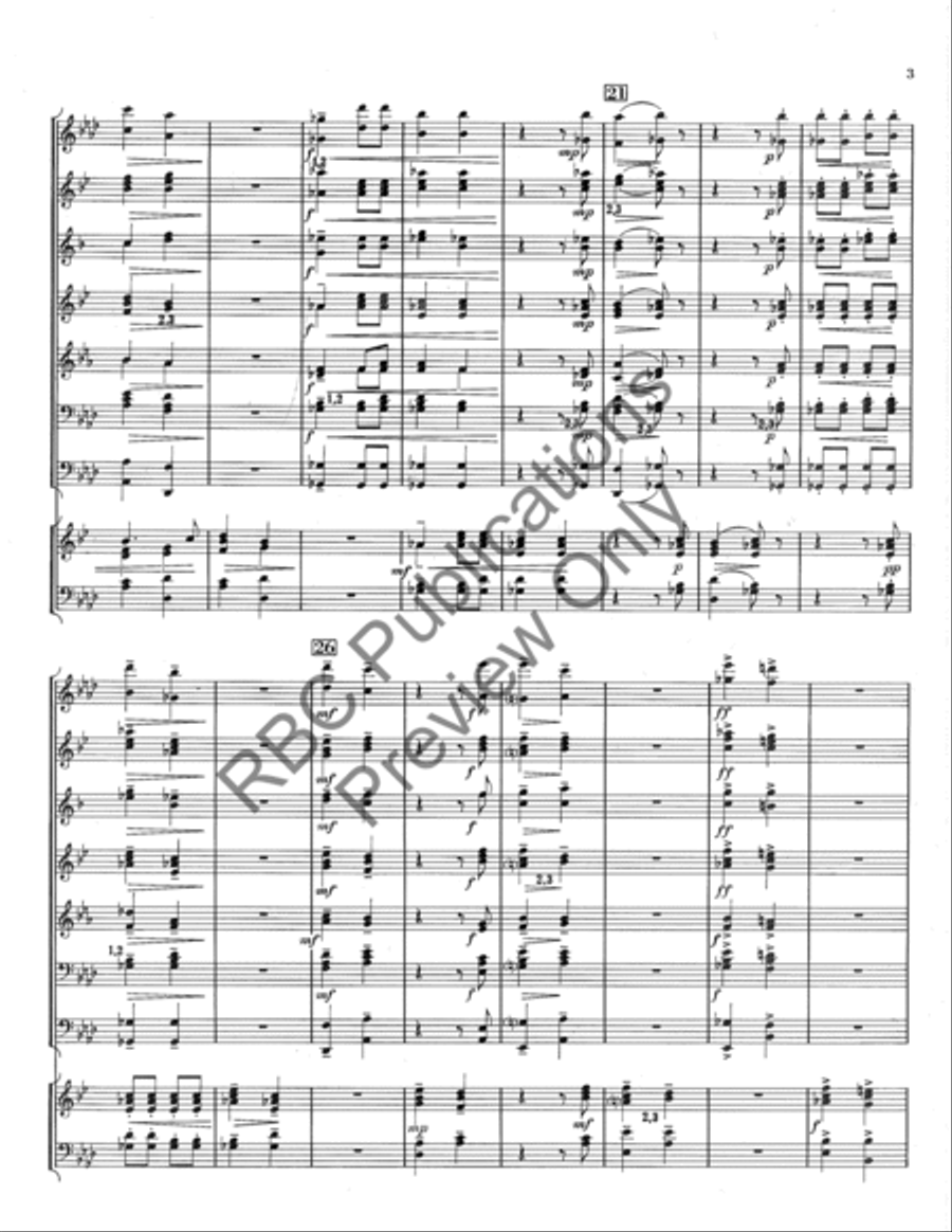 Echo Song Concert Band scores gallery preview page 5