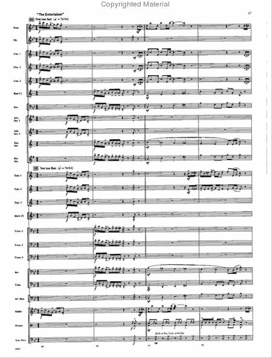 A Scott Joplin Retrospective Concert Band scores gallery preview page 16