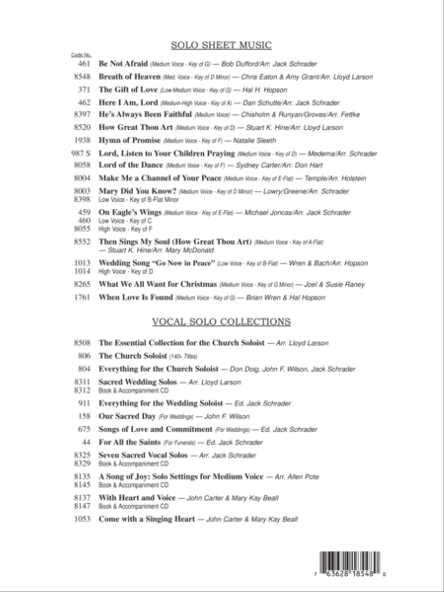 Breath of Heaven (Mary's Song) Choir scores gallery preview page 9