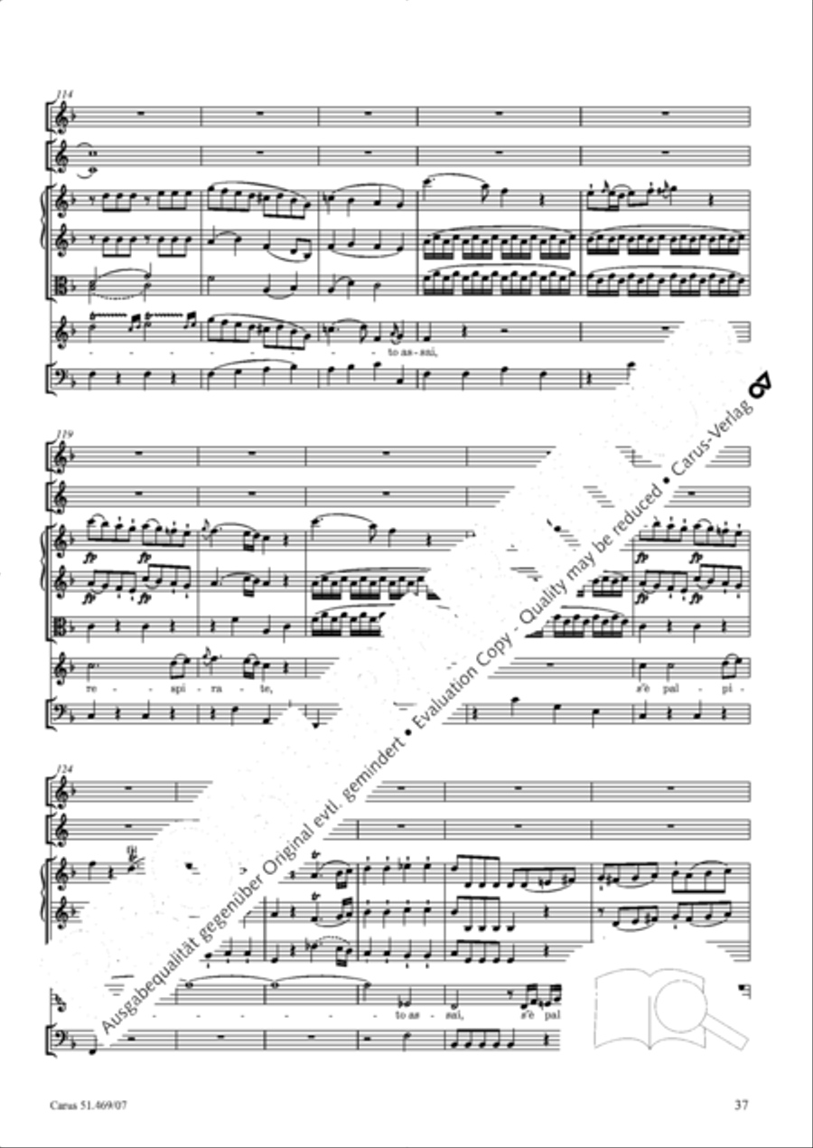 Davide penitente 4-Part scores gallery preview page 50