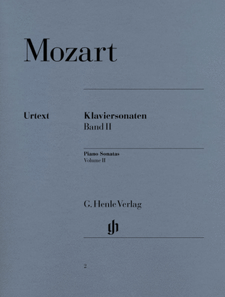 Book cover for Piano Sonatas – Volume II