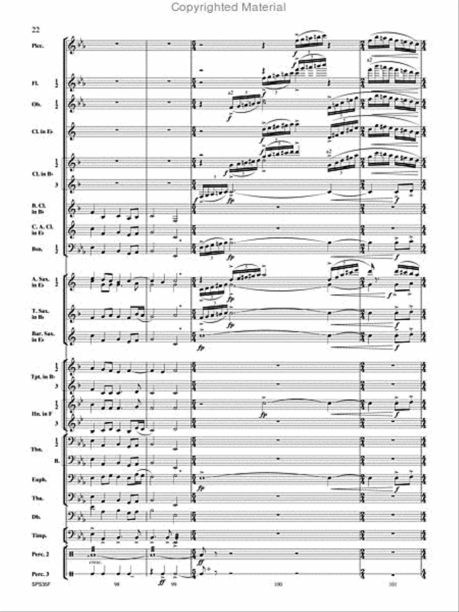 Procession of the Academics Concert Band scores gallery preview page 23
