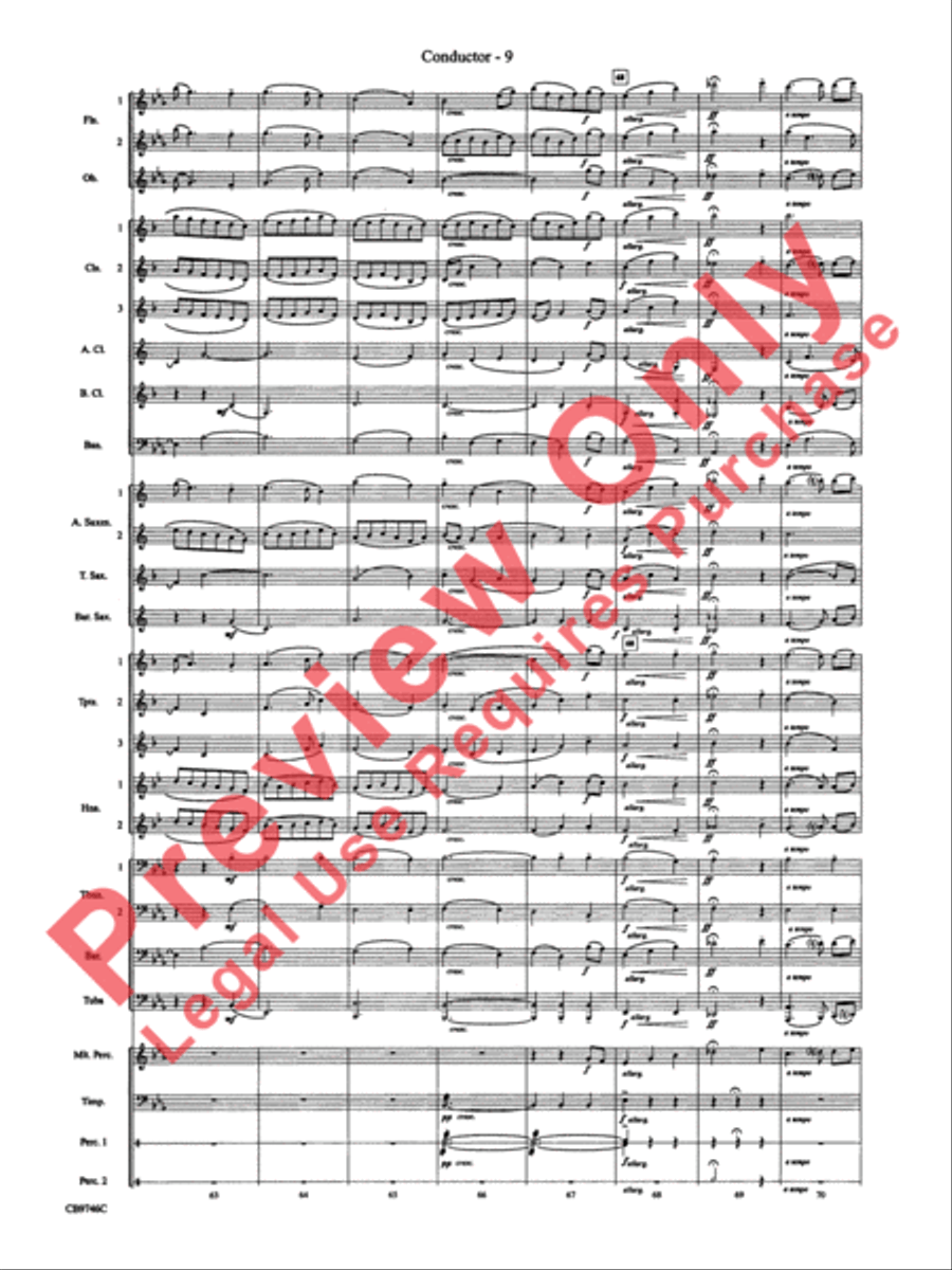 Ashokan Farewell (from The Civil War) Concert Band scores gallery preview page 11