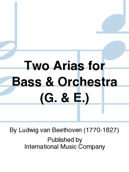 Two Arias for Bass and Orchestra (G. and E.) (GHEDINI)