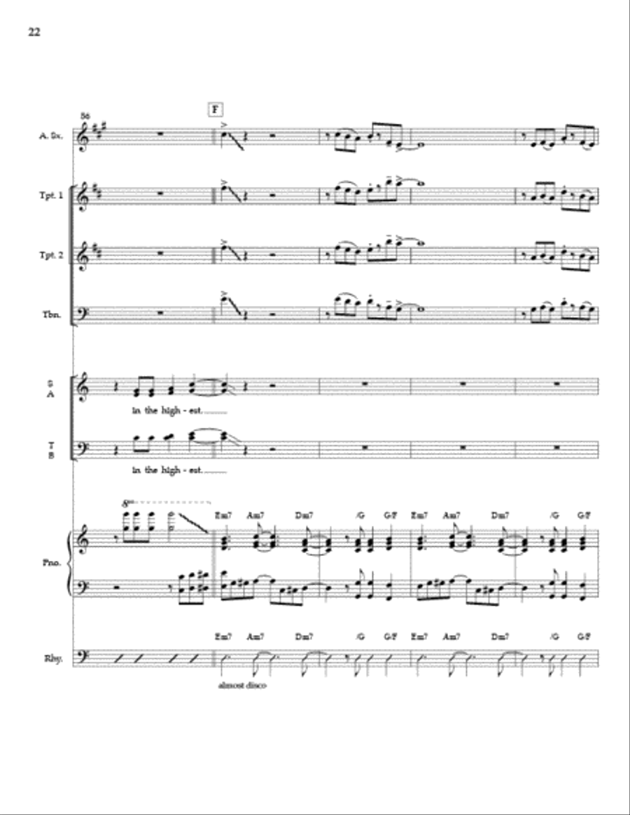 And Suddenly (SATB) Full Score and Parts 4-Part scores gallery preview page 21