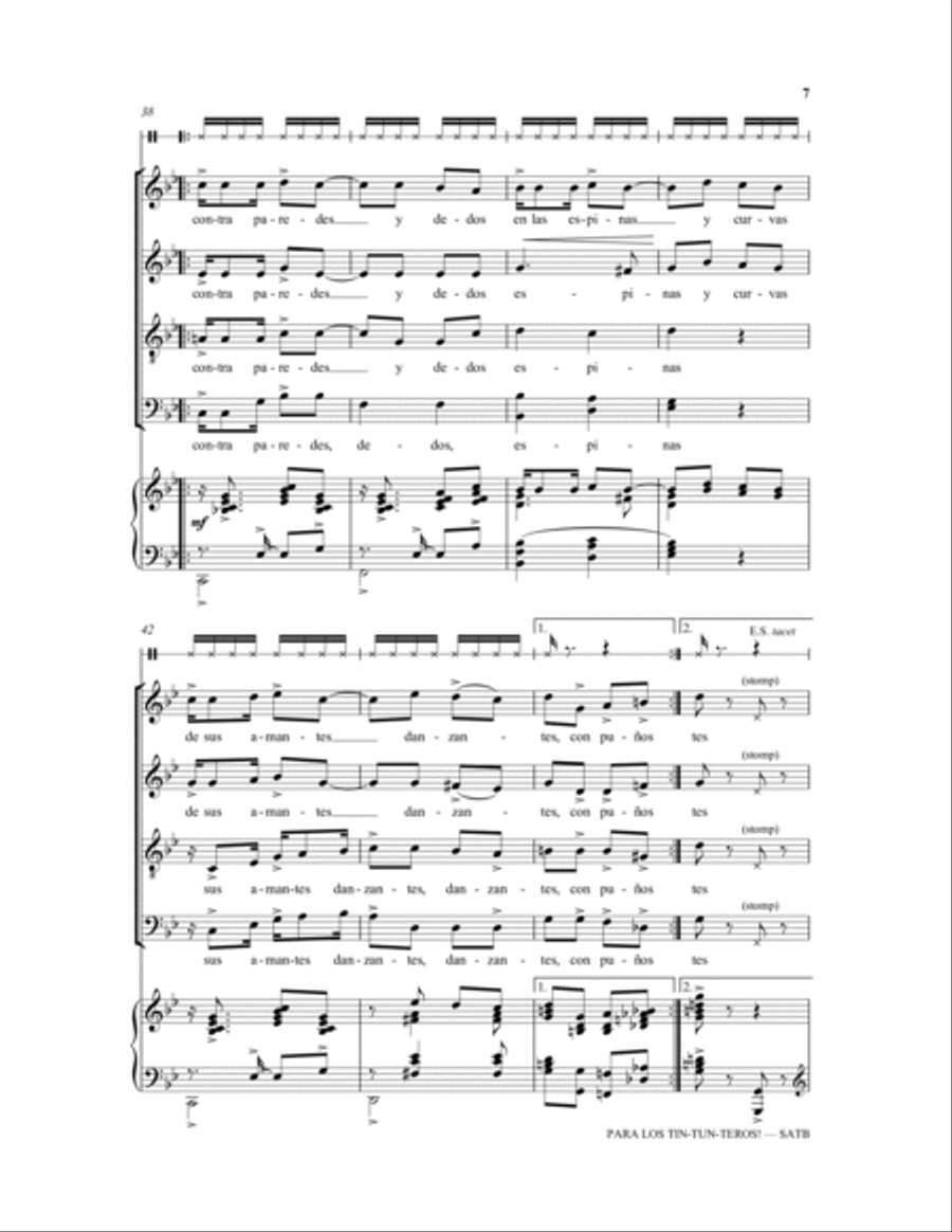 Para los tin-tun-teros! 4-Part scores gallery preview page 7
