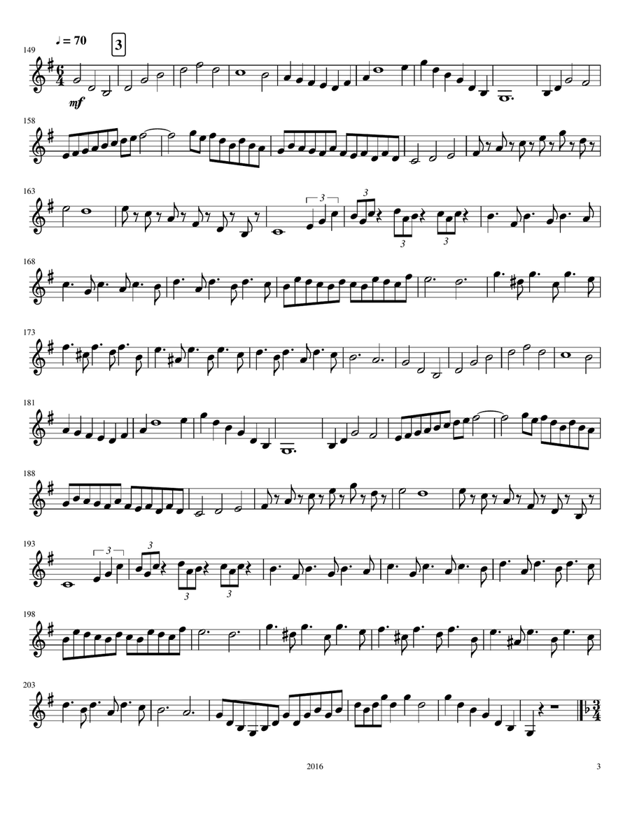 Baritone (TC) Exercises Baritone Horn TC scores gallery preview page 3