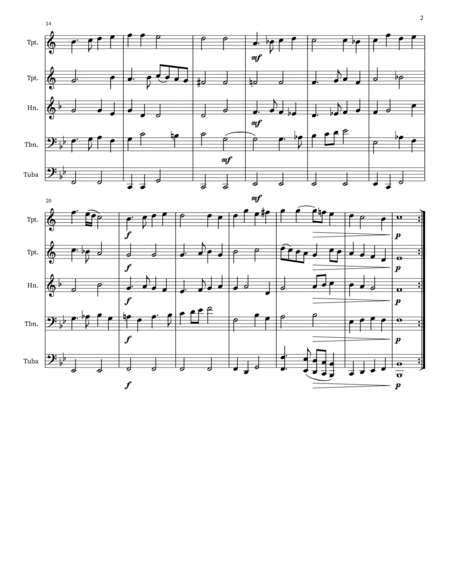 The Honie-Suckle (PGA60) Brass quintet
