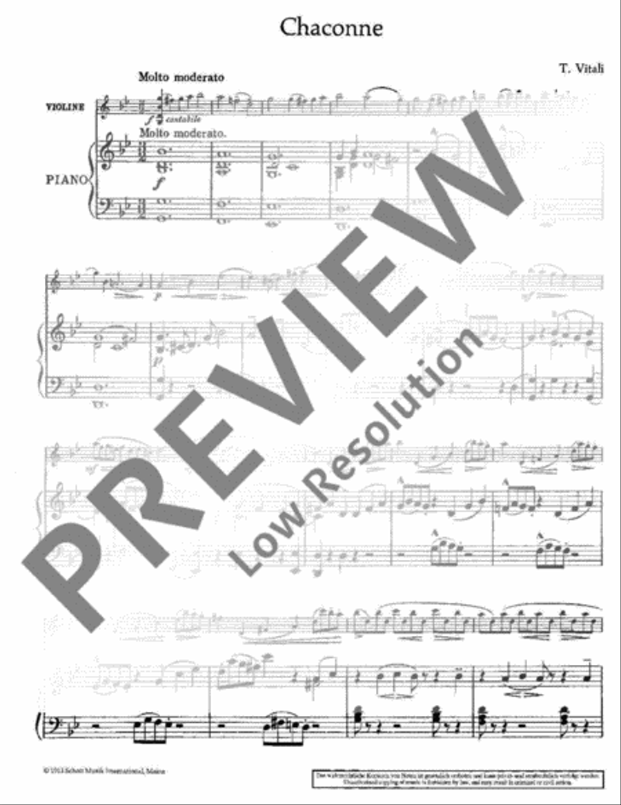 Chaconne Violin Solo scores gallery preview page 3