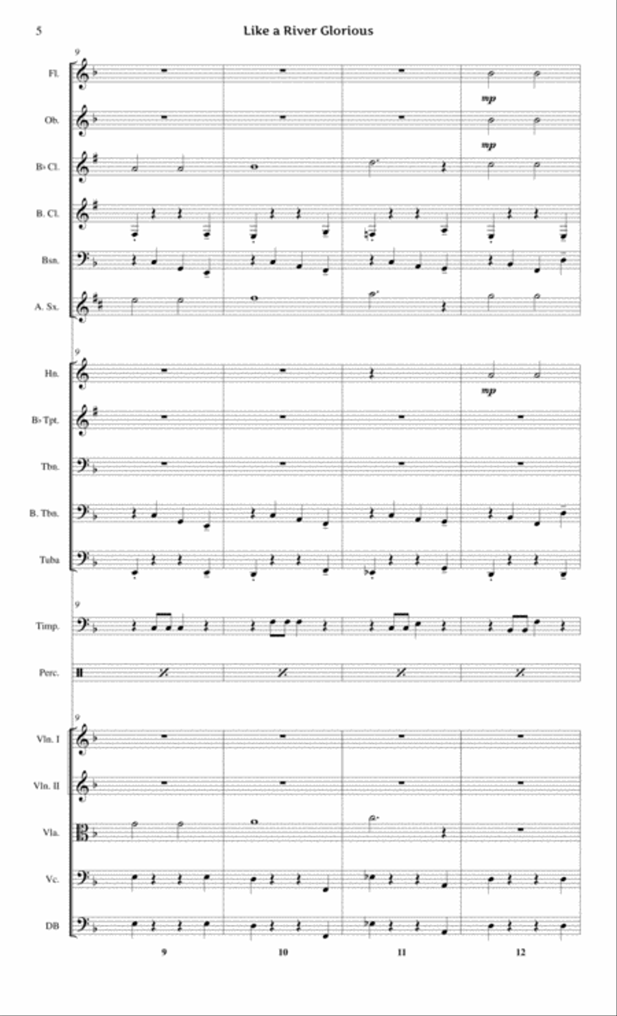 Like a River Glorious Full Orchestra scores gallery preview page 5