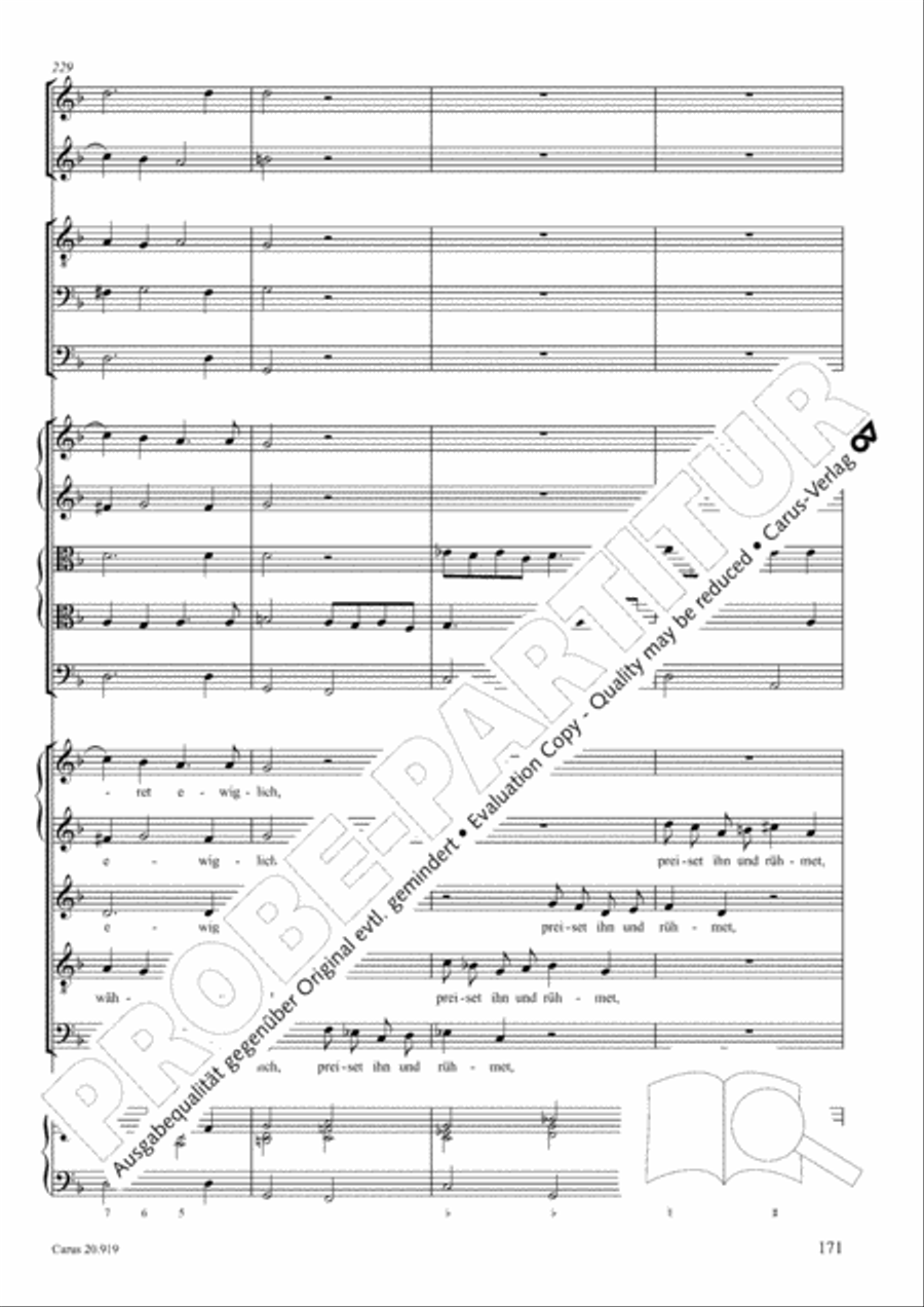 Opera varia I. Works with 1-7 parts (Complete edition, vol. 19) [Werke mit 1-7 obligaten Stimmen] Score scores gallery preview page 228
