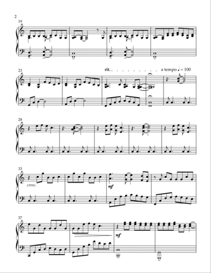 You're Losing Me Piano Solo scores gallery preview page 2