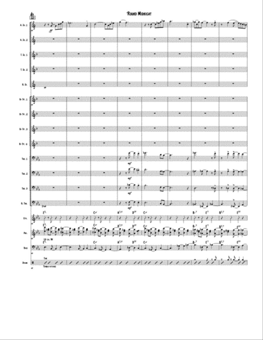 Round Midnight Jazz Ensemble scores gallery preview page 6