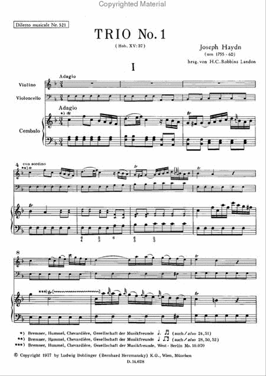Klaviertrio Nr. 1 F-Dur Piano Trio scores gallery preview page 2