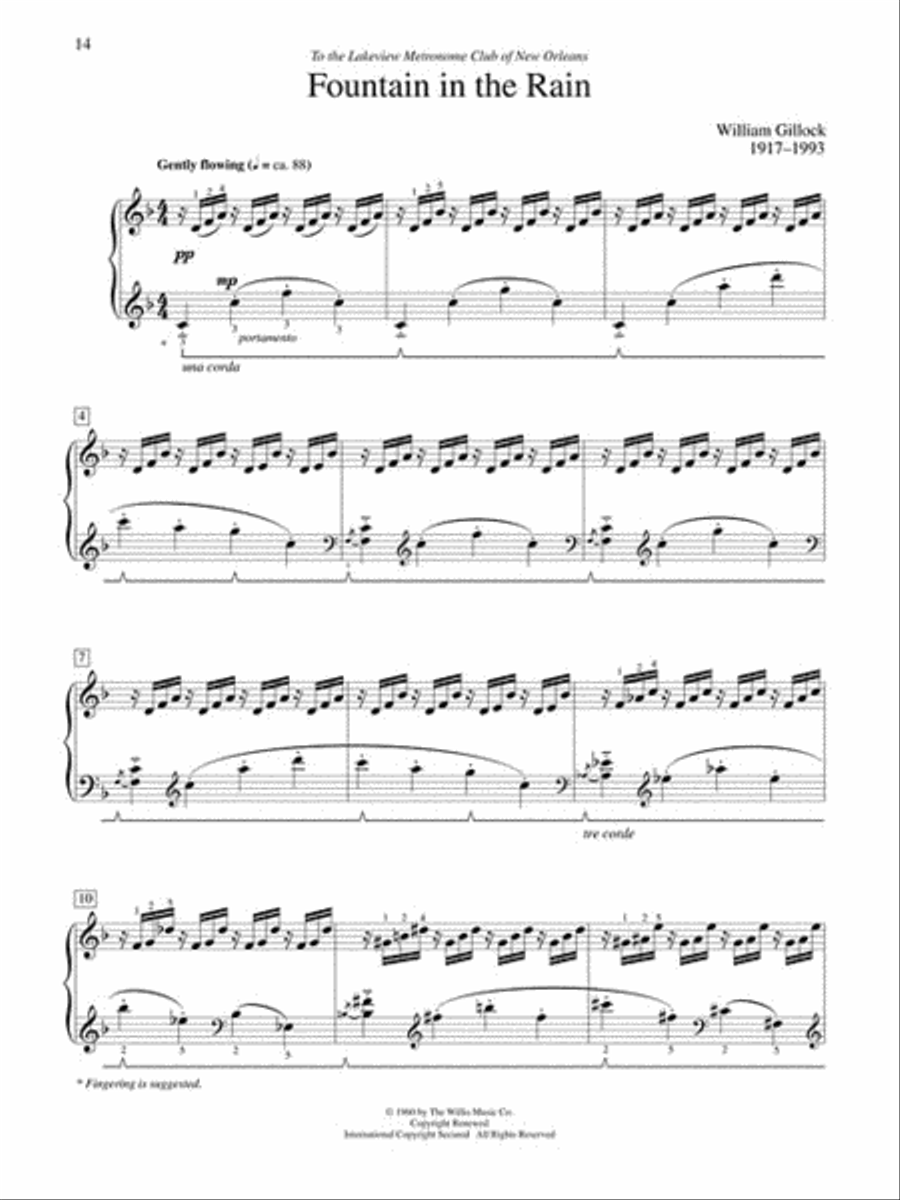 Accent on Gillock Volume 6 Piano Method scores gallery preview page 6
