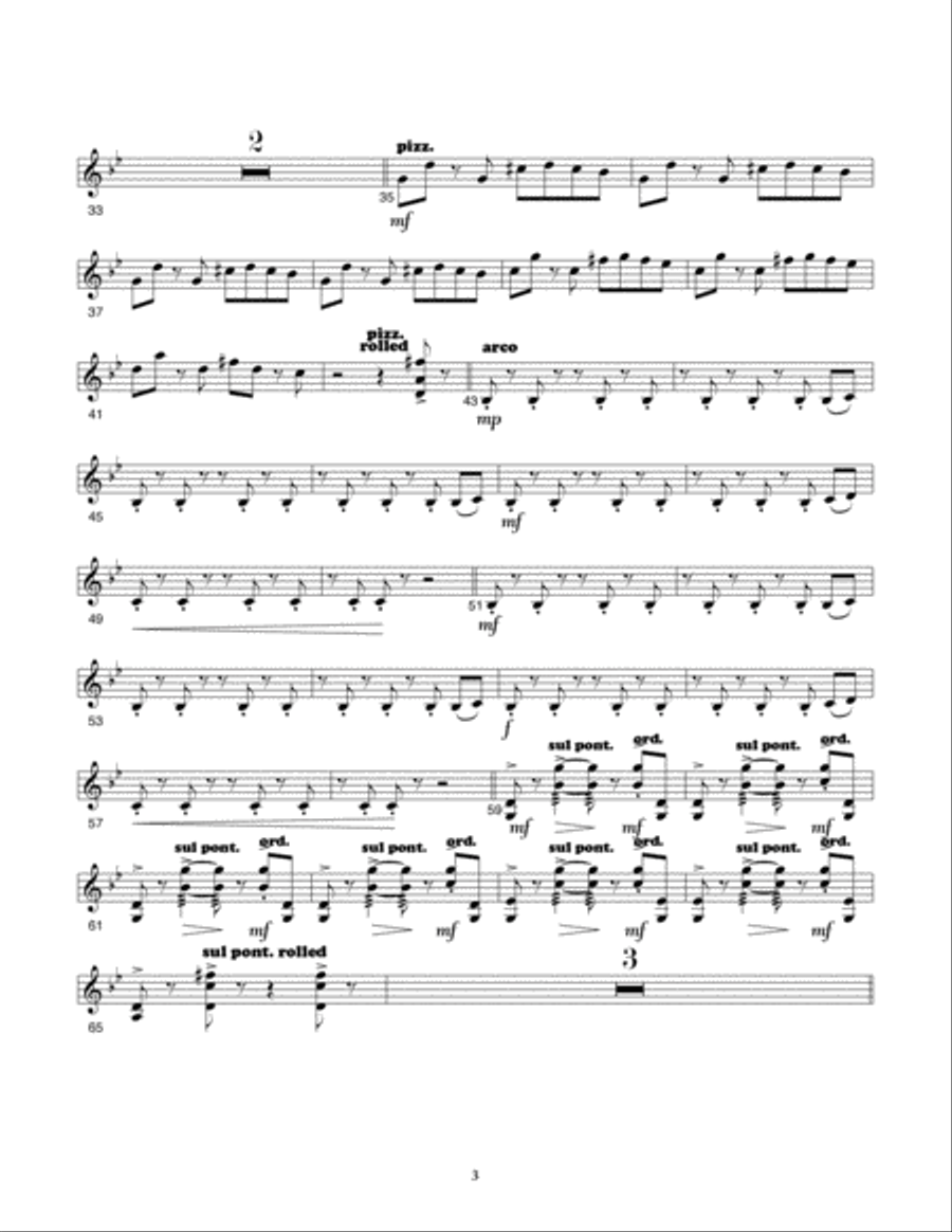 bad guy (from the Netflix series Bridgerton) - Violin 2 String Quartet scores gallery preview page 2