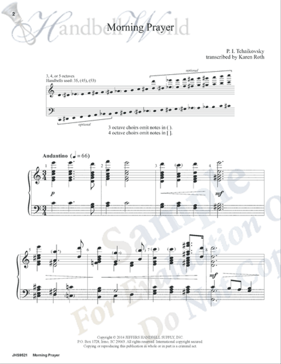 Morning Prayer 5-Octaves scores gallery preview page 2
