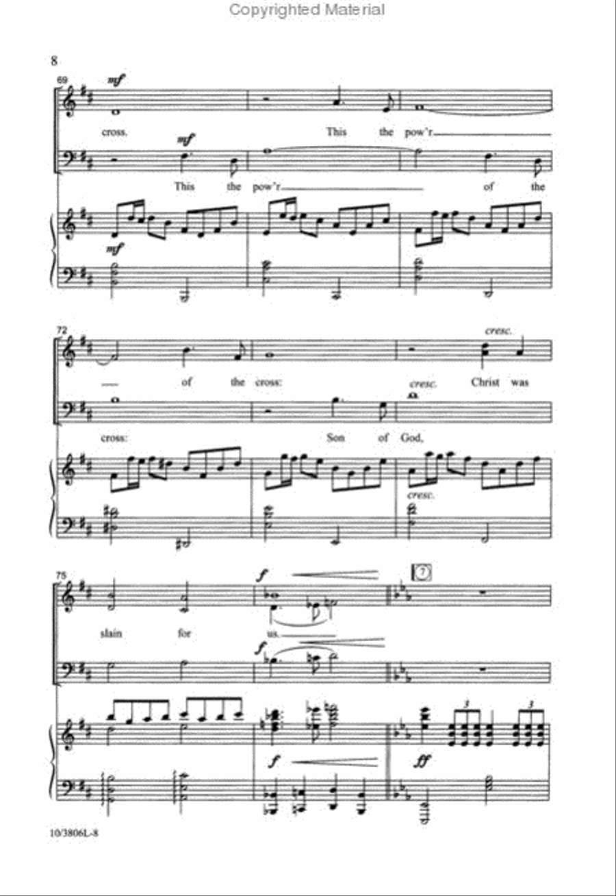 The Power of the Cross 3-Part scores gallery preview page 3