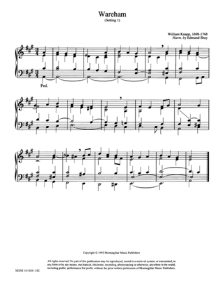 Book cover for Wareham (2 settings) (Hymn Harmonization)